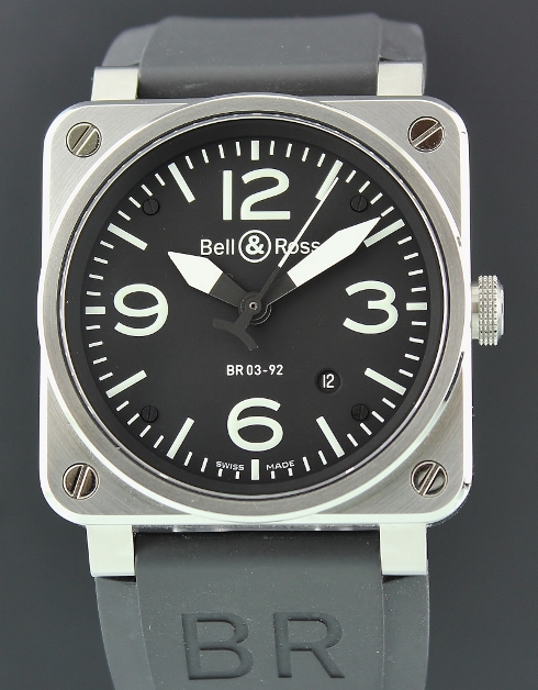 (image for) LIKE NEW BELL & ROSS 42MM Stainless Steel Automatic / BR 03-92